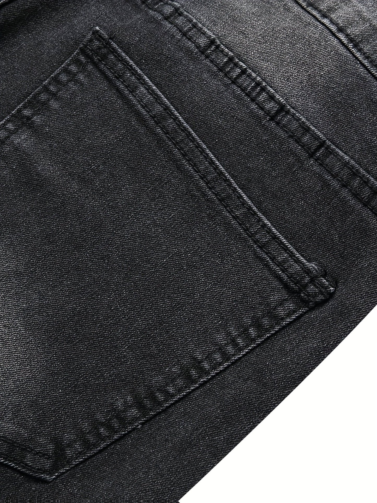 Women's Jeans - Black Distressed Stretch