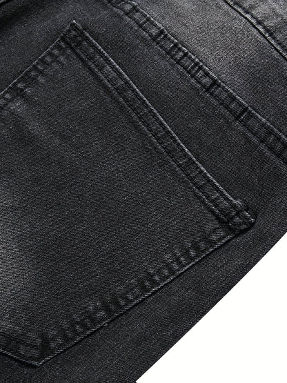 Women's Jeans - Black Distressed Stretch