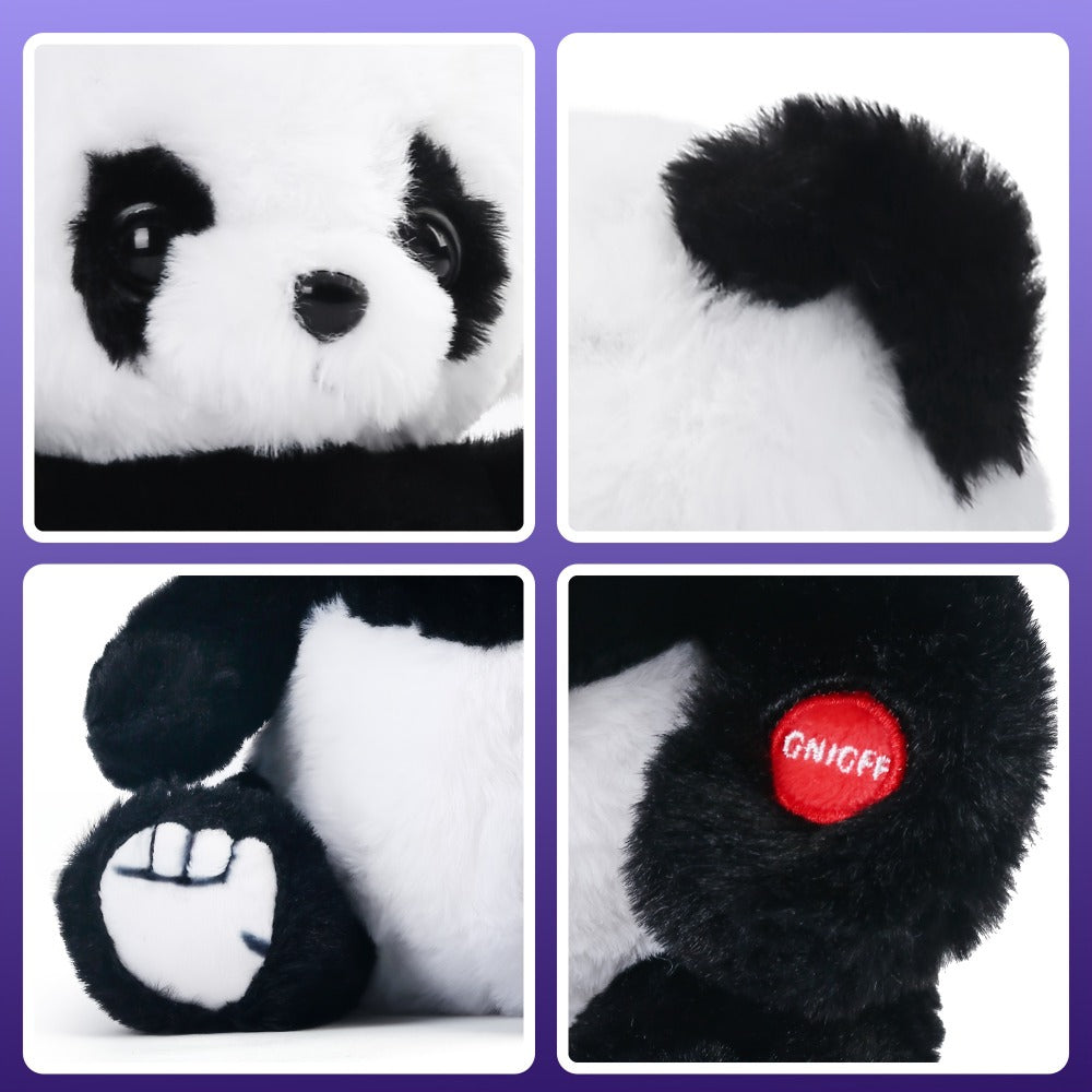 Light Up Panda Stuffed Animal Plush Toy 8 & 12 Inch with LED Glow | Cute Panda Bear Hugging Toy | Birthday Christmas Gift for Kids Boys Girls Home Decor