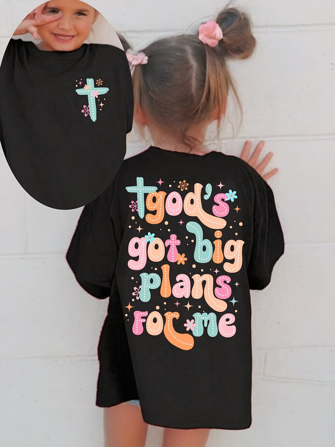 Girls' God's Big Plans T-Shirt - Faith Quote