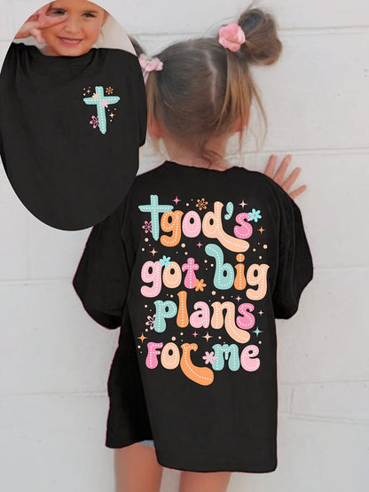 Girls' God's Big Plans T-Shirt - Faith Quote