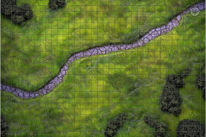 DnD Beginner Set 6 Double-Sided Terrain Maps 24x36 with Mystery Dice, Character Sheets, Cheat Sheets, Spell AOE Template – Complete Dungeons and Dragons RPG Starter Kit for New Players