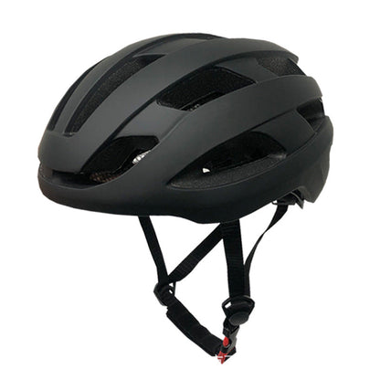 Bike Helmet Breathable with Night Warning Light – Unisex Road & Mountain Cycling Protective Cap | Adjustable Size L (21.26–24”) | Matte Black, Pearl White, Matte Pink