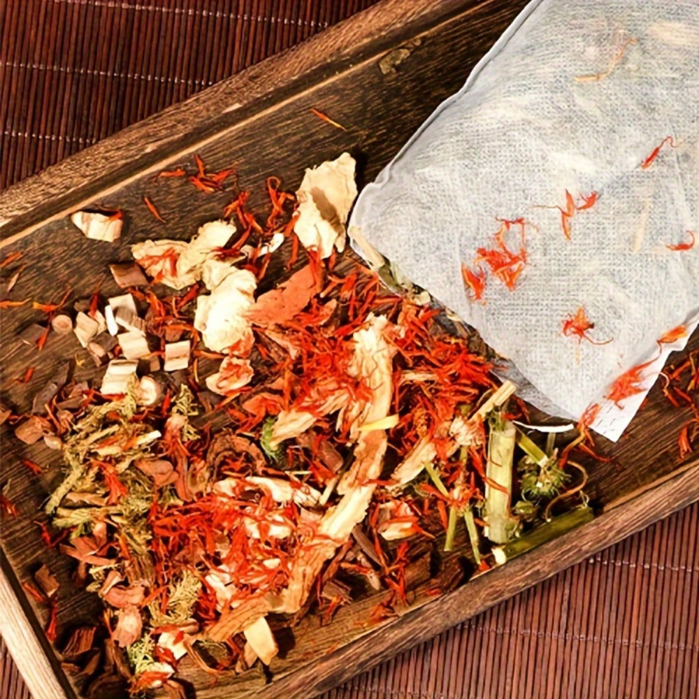 Herbal Foot Soak Packets 20 Pack 12 Chinese Herbs Motherwort Foot Bath Bags Warming Cold Feet Circulation Relief Relaxation All Seasons Home Spa Pedicure Prep Natural Wellness