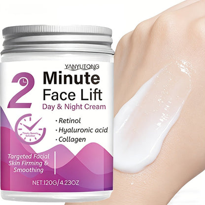 Peptide Collagen Firming Face Cream 120g – 2-Minute Instant Lifting Day & Night Moisturizer with Hyaluronic Acid, Anti-Aging Wrinkle Smoothing Cream for Women All Skin Tones