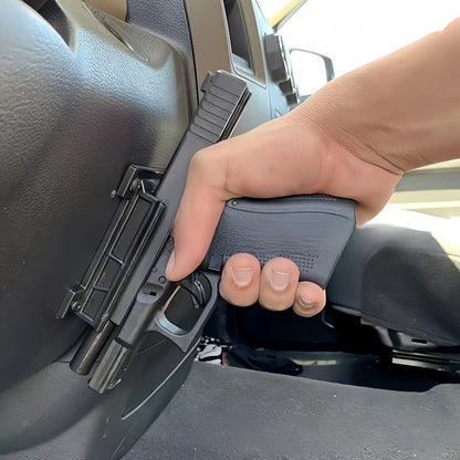 Magnetic Gun Holder Mount 2-Pack – Strong Concealed Pistol Magnet for Car, Truck, Desk, Bedside, Under Counter, Wall & Safe, Fast Draw Handgun Holster