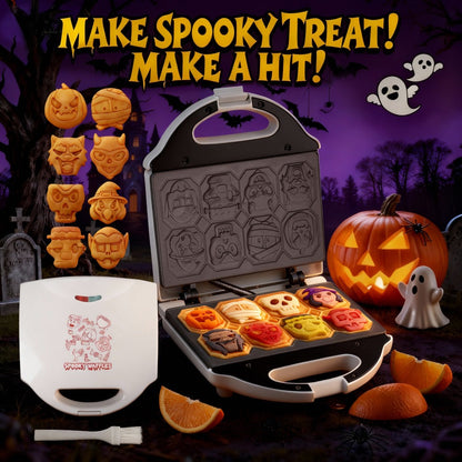 Dinosaur Waffle Maker Electric – 8 Dino Shapes Non-Stick Pancake Maker for Kids | Also Available in Car & Monster Designs