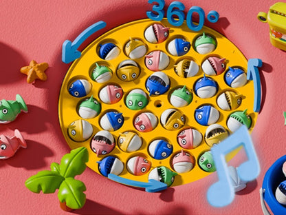 Magnetic Fishing Game for Kids 66 Pieces – Ocean Fishing Toy Set with Rods for Toddlers Ages 3 4 5 6, 1-8 Players, Birthday Gift for Boys & Girls