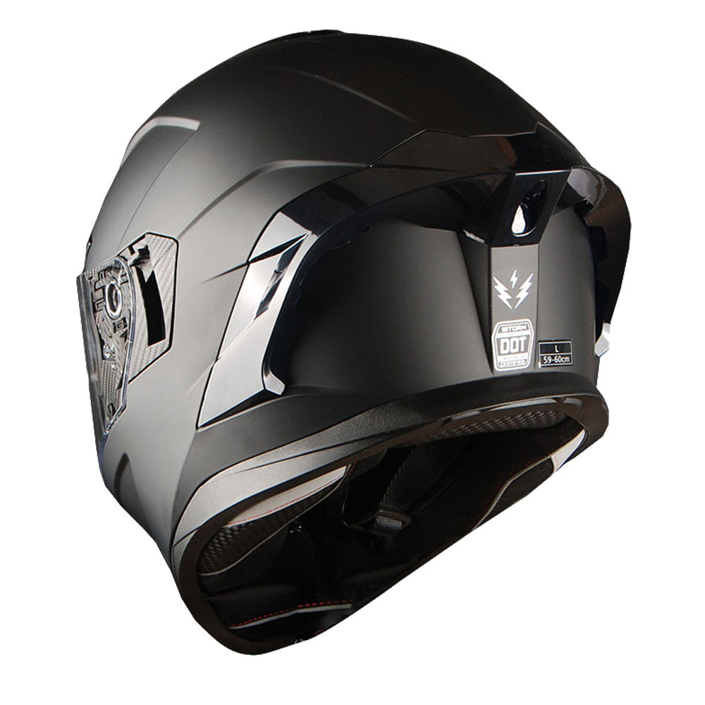 Full Face Motorcycle Helmet DOT Approved – Dual Visor Anti-Fog Pinlock Shield, Street Bike Adult Helmet with Sun Inner Shield, Aerodynamic Thermoplastic Shell, S/M/L/XL