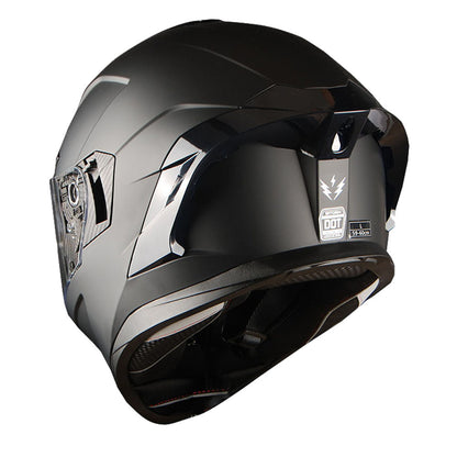 Full Face Motorcycle Helmet DOT Approved – Dual Visor Anti-Fog Pinlock Shield, Street Bike Adult Helmet with Sun Inner Shield, Aerodynamic Thermoplastic Shell, S/M/L/XL
