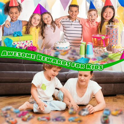 Pull Back Cars Bulk 72 Pack – Mini Race Cars Pull Back and Go Toy Vehicles for Kids Birthday Party Favors, Goodie Bag Fillers, Classroom Prize Box, Easter Basket Stuffers & Carnival Prizes