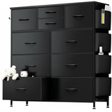 10 Drawers(Side Pockets) - Black