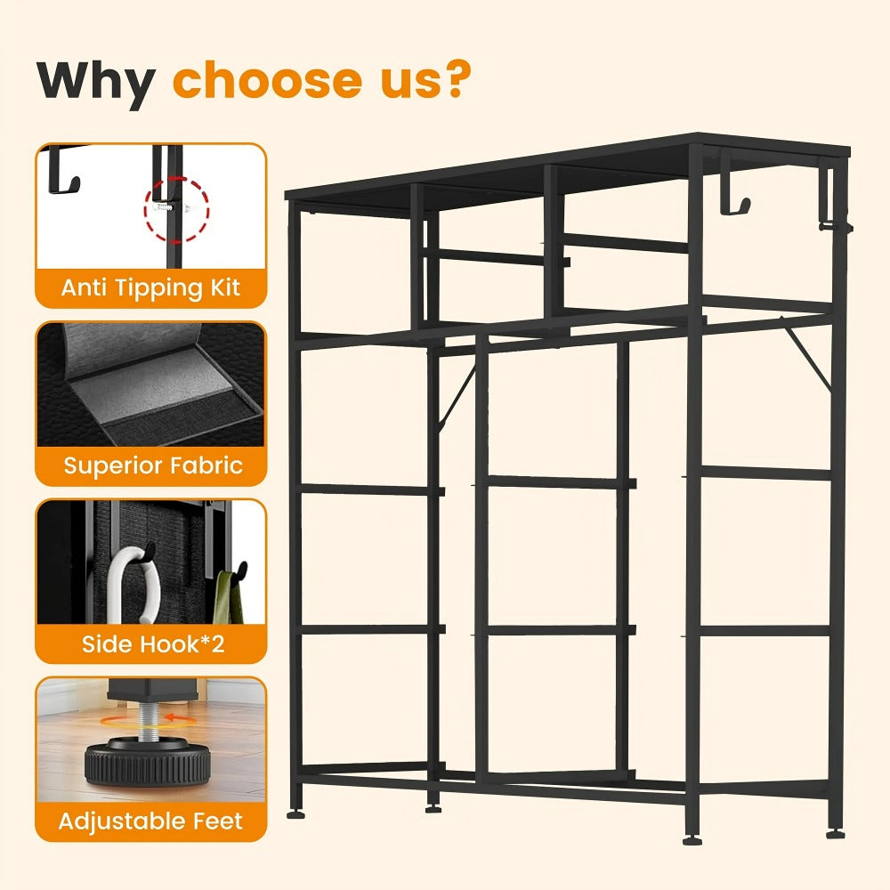10-Drawer Fabric Dresser, Drawer Storage Cabinet for Bedroom detail image - detail view 6