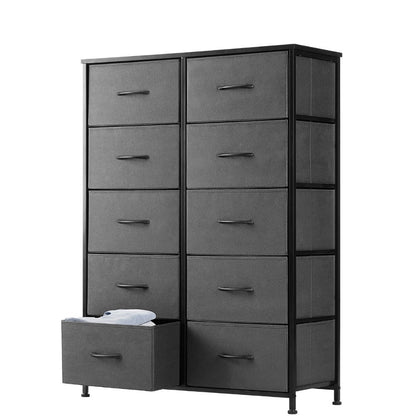 10-Drawer Fabric Storage Cabinet with Multiple Color Options detail image - detail view 12