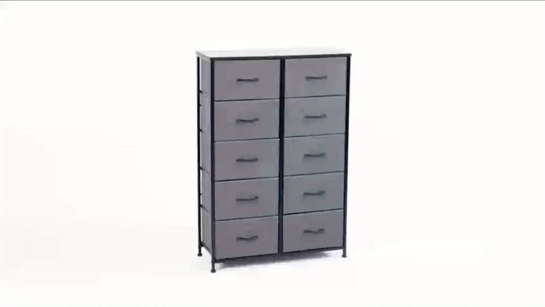 10-Drawer Fabric Storage Cabinet with Multiple Color Options detail image - detail view 14