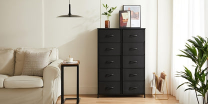 10-Drawer Fabric Storage Cabinet with Multiple Color Options detail image - detail view 16