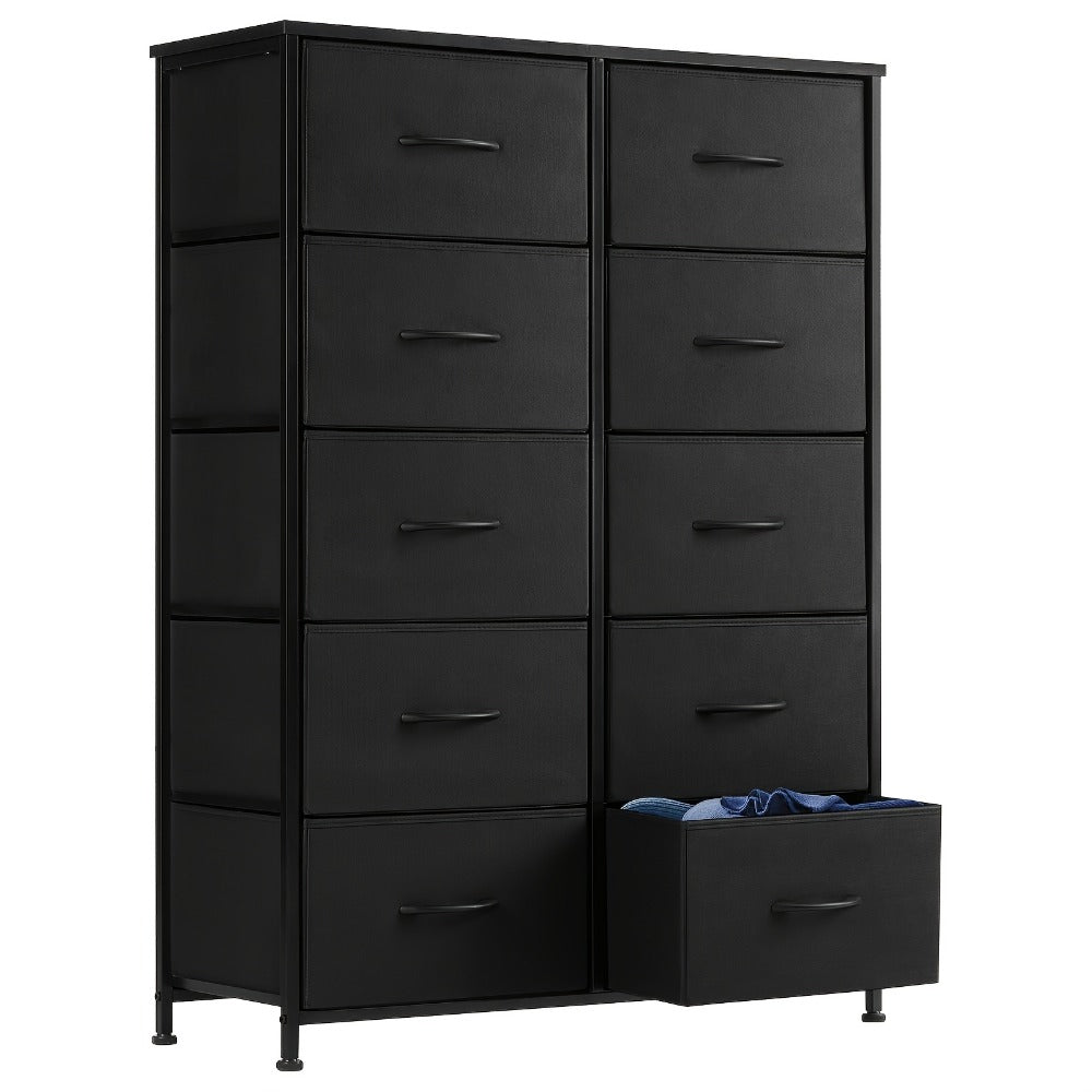 10-Drawer Fabric Storage Cabinet with Multiple Color Options detail image - detail view 3