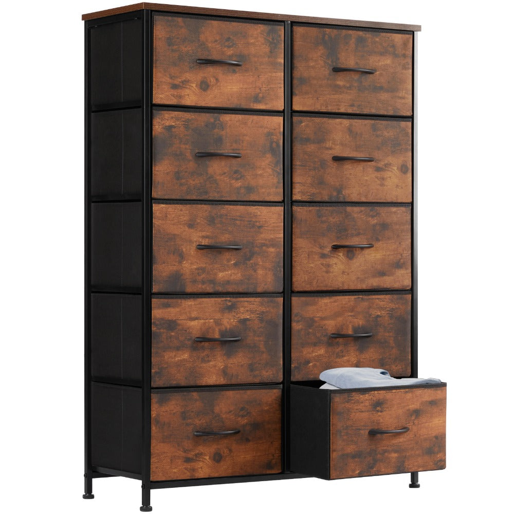 10-Drawer Fabric Storage Cabinet with Multiple Color Options detail image - detail view 7