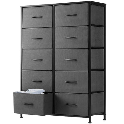 10-Drawer Fabric Storage Cabinet with Multiple Color Options detail image - detail view 9
