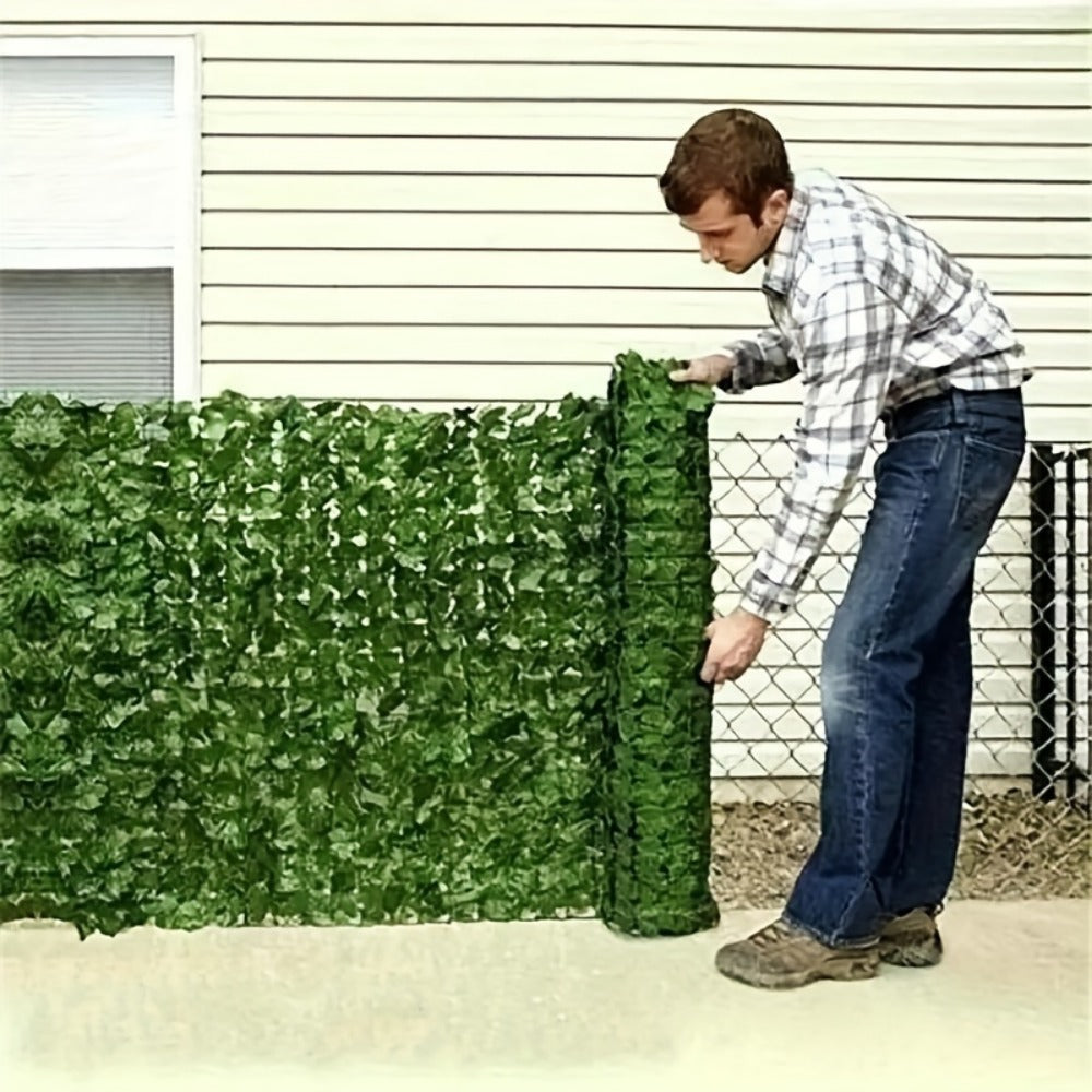 10-Foot Artificial Greenery with Added Privacy and Weather-Resistant Finish detail image - detail view 8
