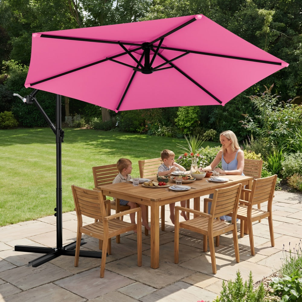 10-Foot Cantilever Patio Umbrella with Multiple Color Options detail image - detail view 18