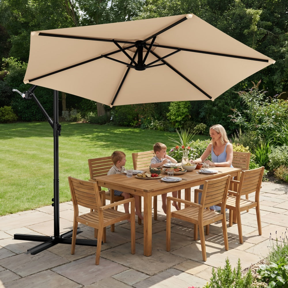10-Foot Cantilever Patio Umbrella with Multiple Color Options detail image - detail view 3