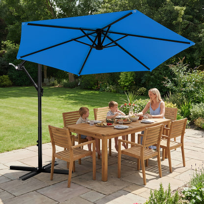 Cantilever Patio Umbrella shown in the Royal Blue option