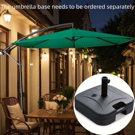 Cantilever Patio Umbrella, 10ft with Push-Button Tilt & Wind Vent, Heavy Duty 8-Rib shown in the main product view