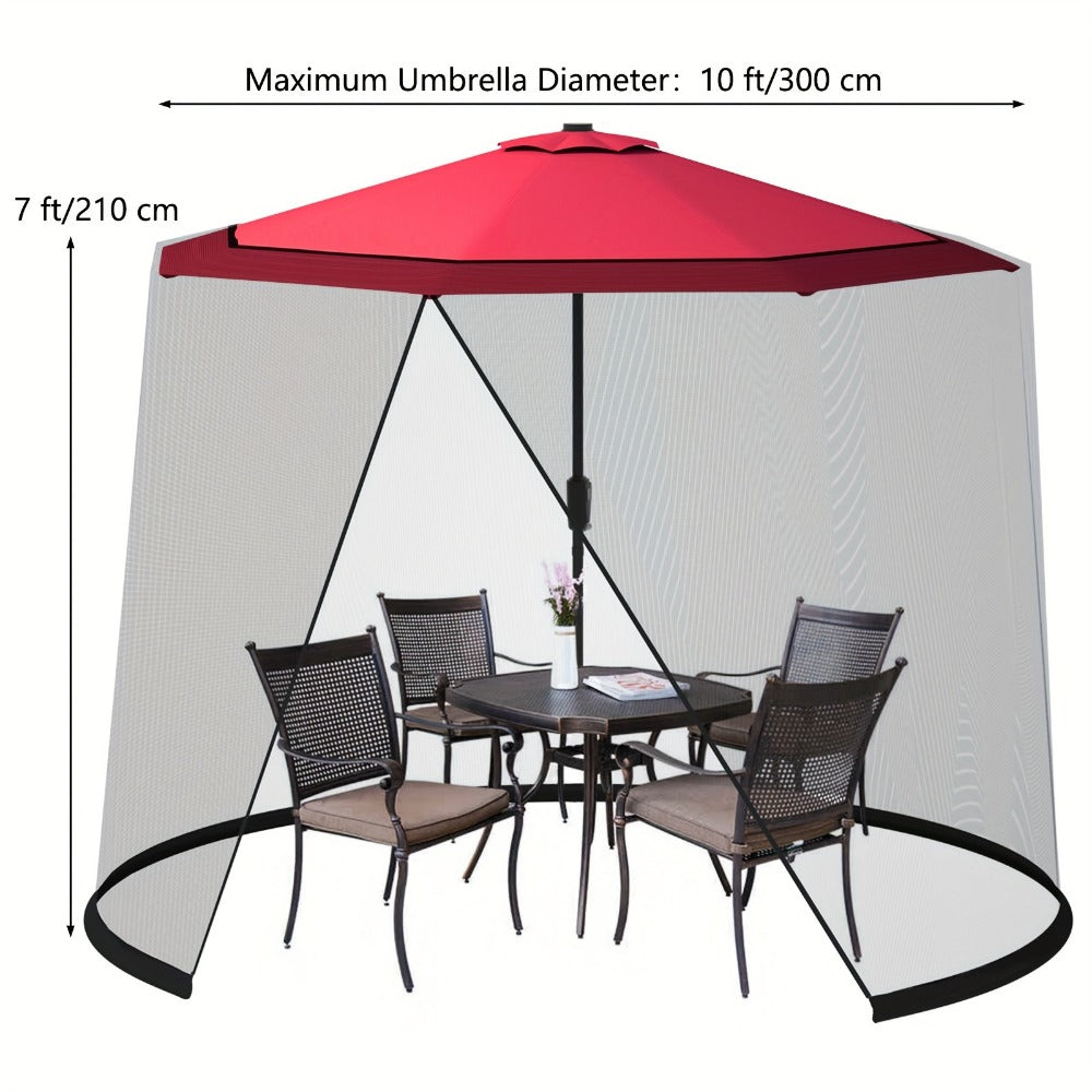 10-Foot Patio Umbrella Accessory with Tool-Free Assembly for Outdoor Shade and Protection detail image