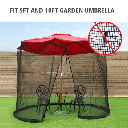 10-Foot Patio Umbrella Accessory with Tool-Free Assembly for Outdoor Shade and Protection detail image - detail view 4
