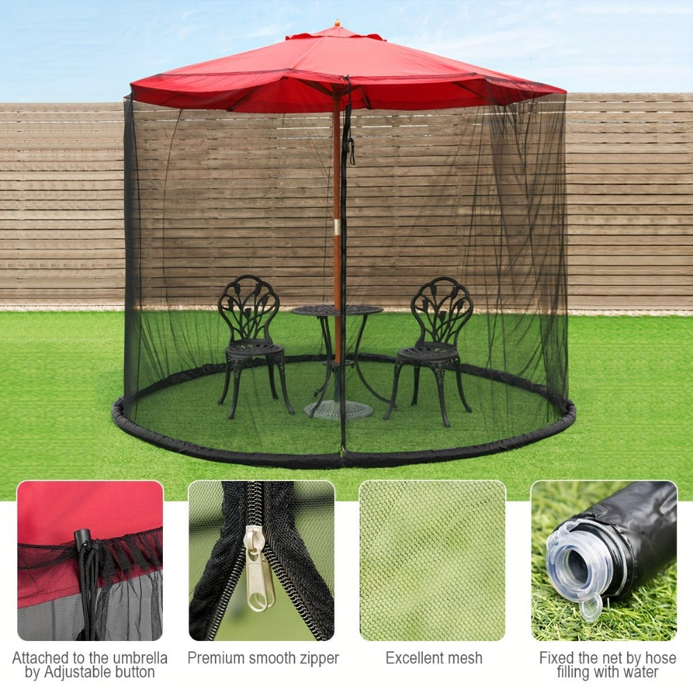 10-Foot Patio Umbrella Accessory with Tool-Free Assembly for Outdoor Shade and Protection detail image - detail view 5
