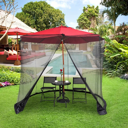 10-Foot Patio Umbrella Accessory with Tool-Free Assembly for Outdoor Shade and Protection detail image - detail view 6