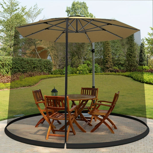 Patio Umbrella Accessory, Patio Umbrella Mosquito Net Screen Fits 9-10 Ft Umbrella Outdoor shown in the main product view