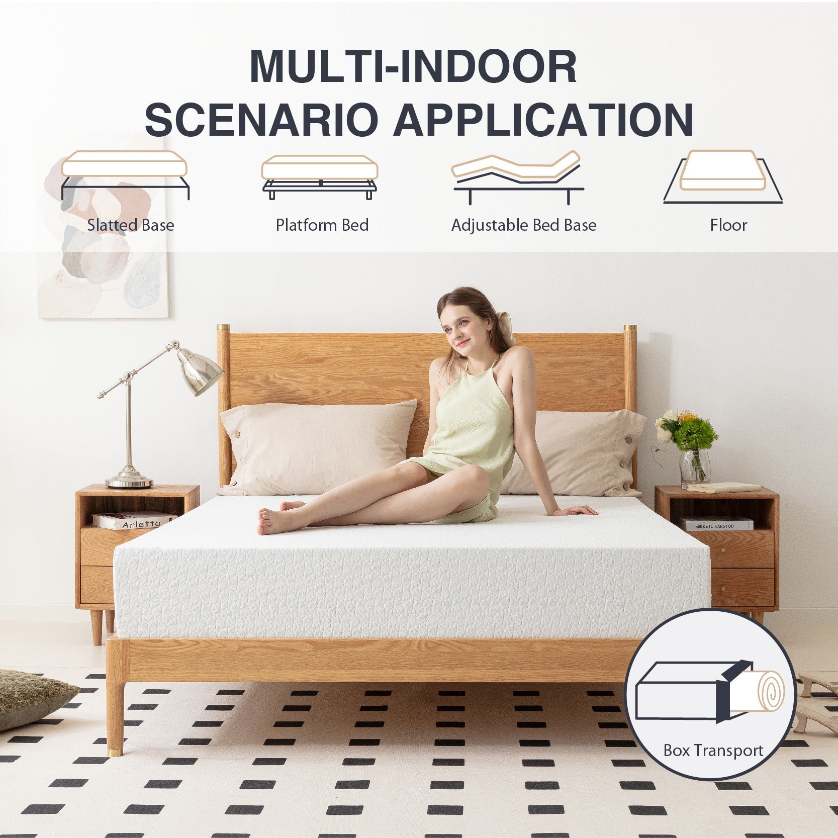 10-Inch Mattress with Memory Foam for Bedroom Comfort and Support detail image - detail view 14
