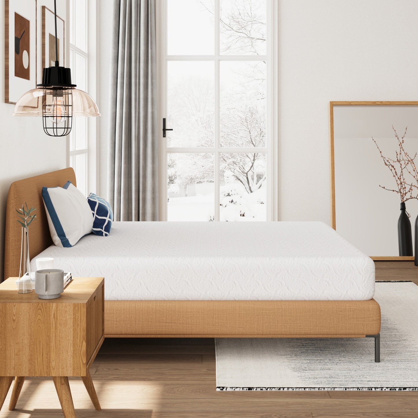 10-Inch Mattress with Memory Foam for Bedroom Comfort and Support detail image - detail view 8