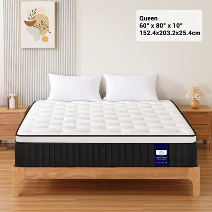 10-Inch Queen Mattress with Memory Foam, Medium-Firm Bed Mattress detail image - detail view 3