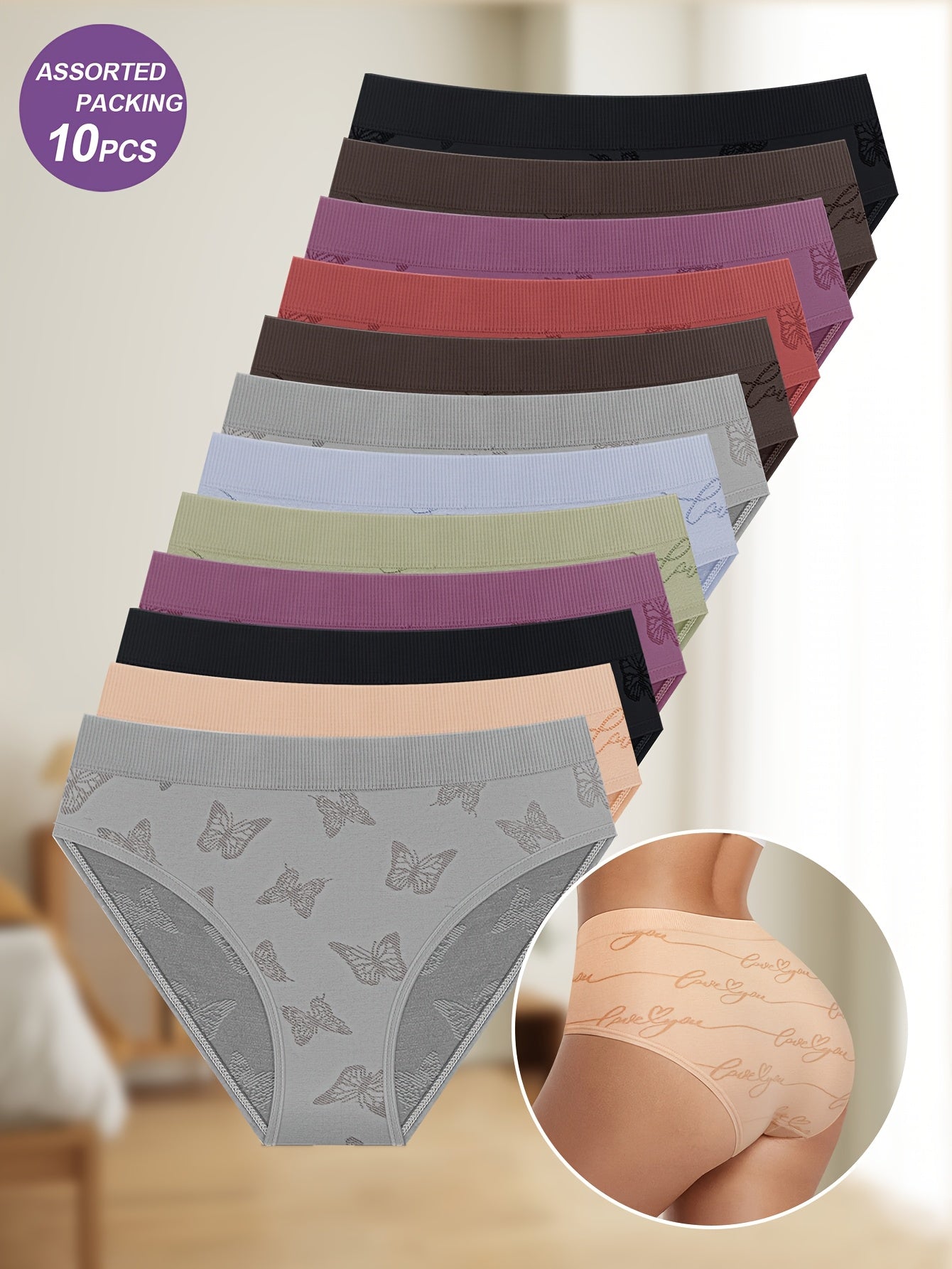 Women's Mixed colors Knit Printed Bikini - product view 5