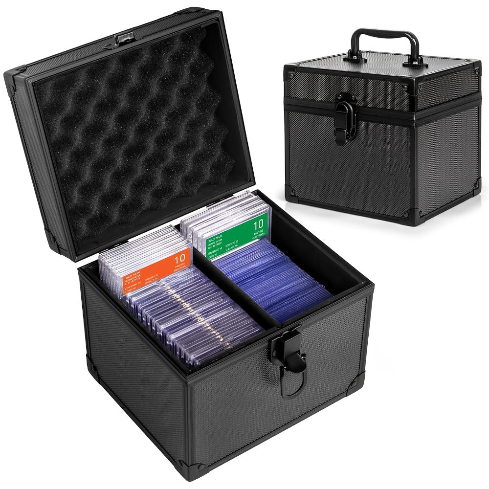Graded Sports Card Storage Box PSA CSG BGS Slab Organizer Case for Top Loaders Baseball Trading Card Collector Protector