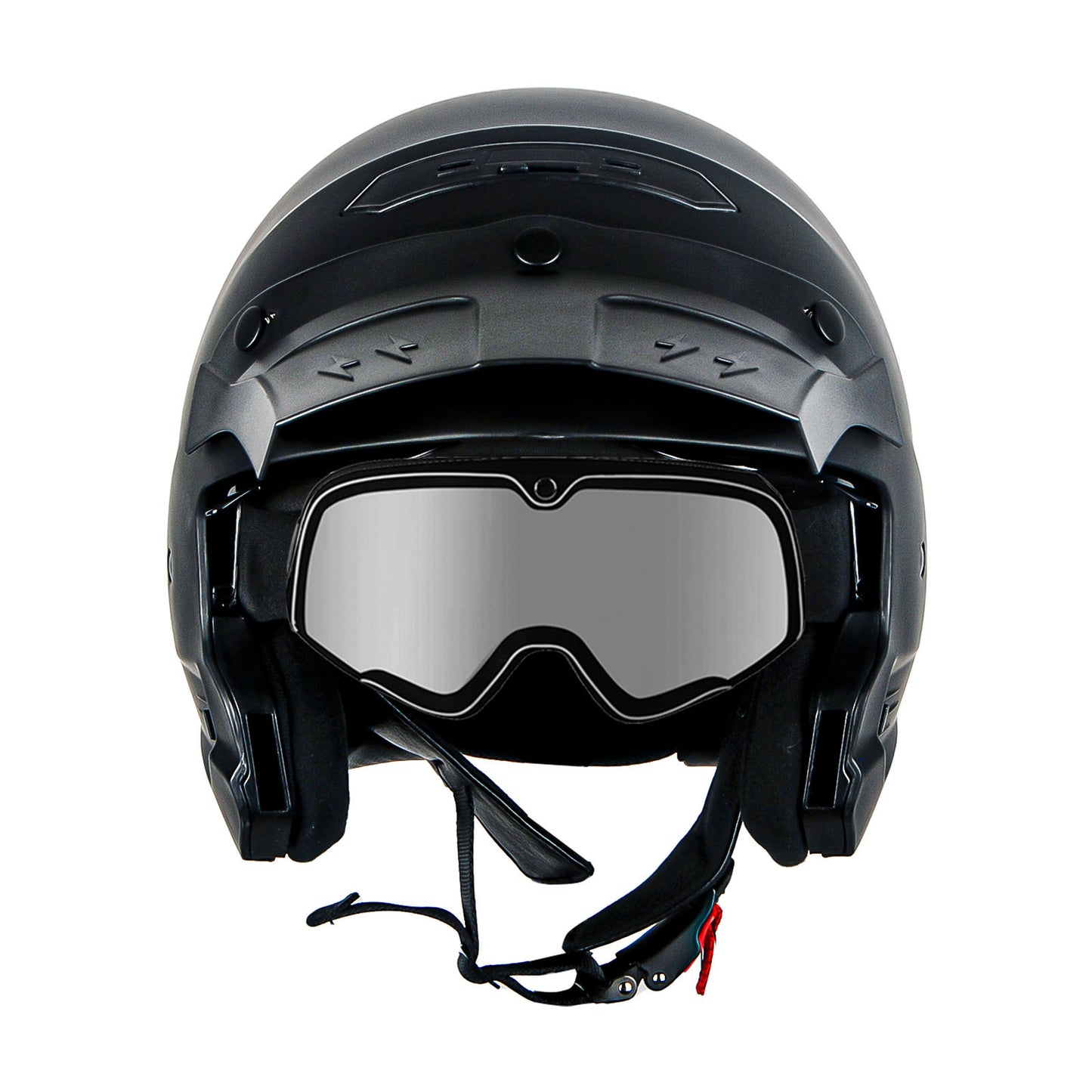 Convertible Motorcycle Helmet Full Face & Open Face 2-in-1 – Detachable Visor, Face Mask & Smoked Shield, Aerodynamic Thermoplastic Shell, Classic Style, Adult S/M/L/XL