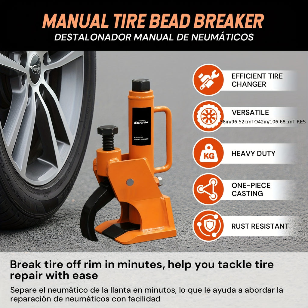 Heavy-duty Manual Tire Crowbar Tool | Suitable For 38-foot Large Tires; Powerful Tire Ring Breaking Tool For Special Tire Changing In Automobiles, Trucks, Tractors And UTVs for PORSCHE for NISSAN Mercedes