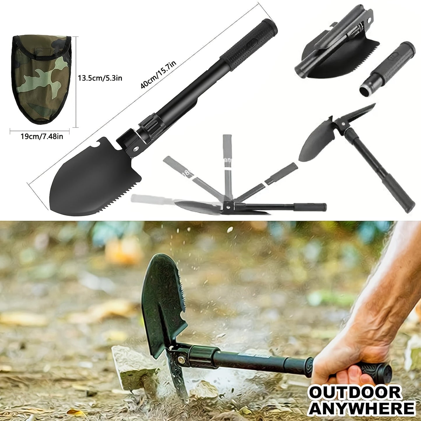 Survival Kit with Fire Starter & Compass – 14/152/258 Piece Outdoor Survival Gear Set for Camping, Hiking & Emergency | Perfect Gift for Men