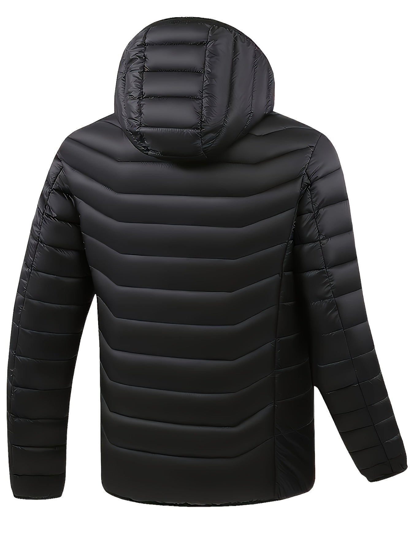 Unisex 21-Zone USB Heated Hooded Jacket - Multi-Zone Heating and Nylon Shell