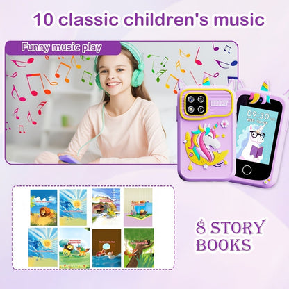 Kids Educational Smartphone Toy with 1080P HD Camera, 20 Mini-Games, Music, Stories & Habit Training – Learning Toy for Boys Girls Ages 3-14, Birthday Christmas Gift