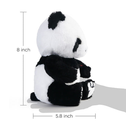 LED Light Up Panda Stuffed Animal 8 Inch – Kawaii Panda Bear Plush Toy with Soft Glow Night Light, Huggable PP Cotton Stuffed Panda for Kids Toddlers, Birthday Christmas Baby Shower Gift