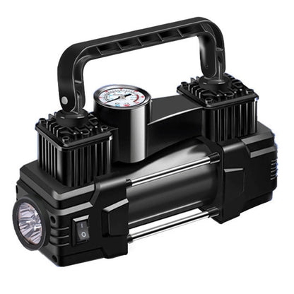 12V 150 PSI Car Air Pump Tire Inflator Portable Powerful Dual Cylinder Air Pump for Car Tires, Auto Accessories, Automatic Tire Pump with LED Digital Pressure Gauge, LED Light, Suitable for SUV, Truck, Car, Bicycle, Basketball, Lifebuoy, No Battery Requir