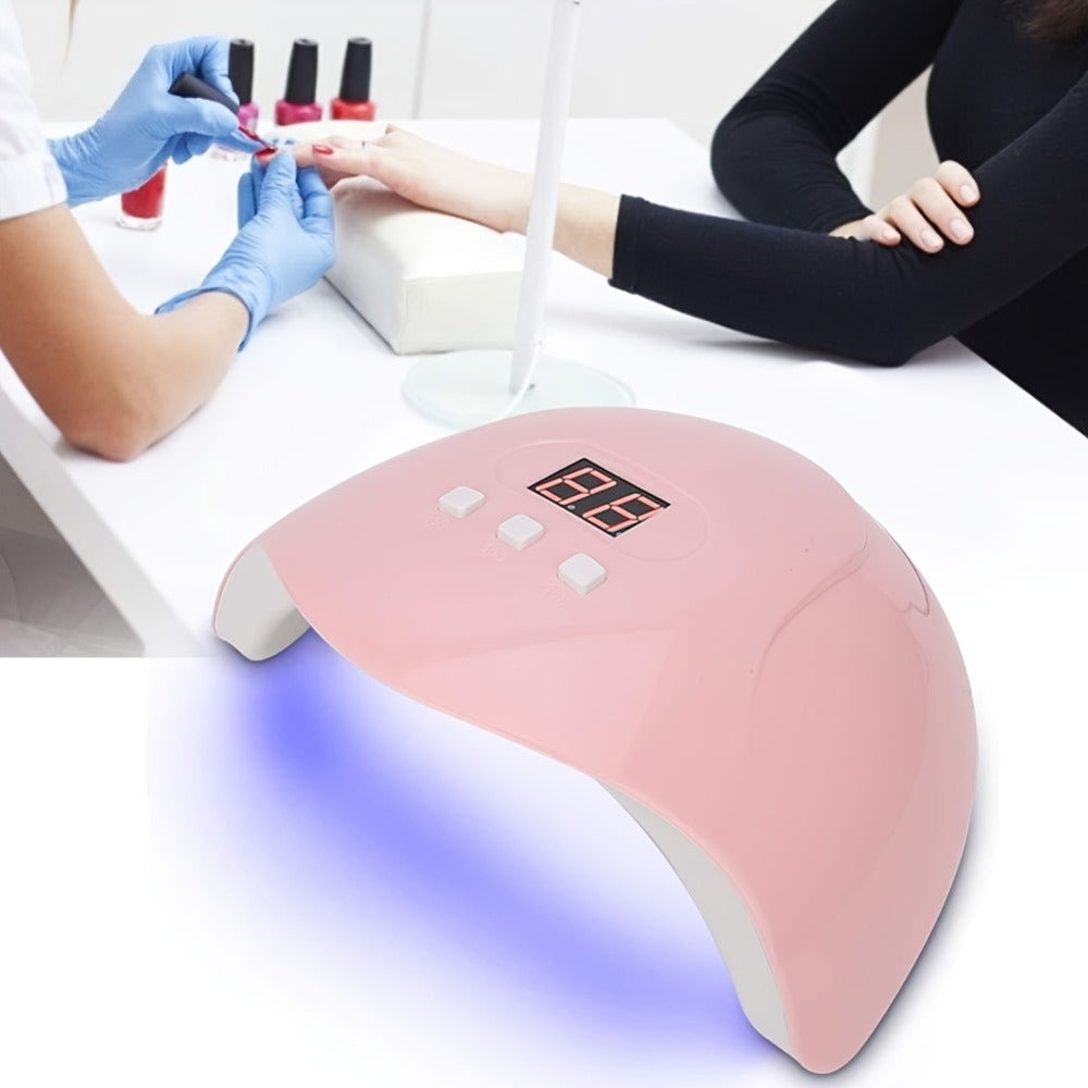 Smart UV LED Gel Nail Lamp with Auto Sensor & LED Countdown Display | Professional Fast Curing Dryer for All Gel Polishes Fingernails Toenails | Salon & Home DIY Manicure Gift for Women