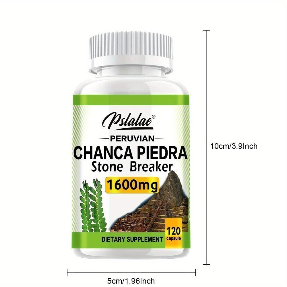 Chanca Piedra Capsules for Liver & Kidney Health – 120 Capsules Natural Urinary Tract Support Supplement, Stone Breaker Herb for Detox & Cleanse, Daily Wellness Formula