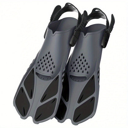 Adjustable Snorkel Diving Fins with Anti-Slip Lace-Up Design – Lightweight PP/TPR Open Heel Fins for Snorkeling Freediving Scuba Diving for Men Women Adults S/M & ML/XL