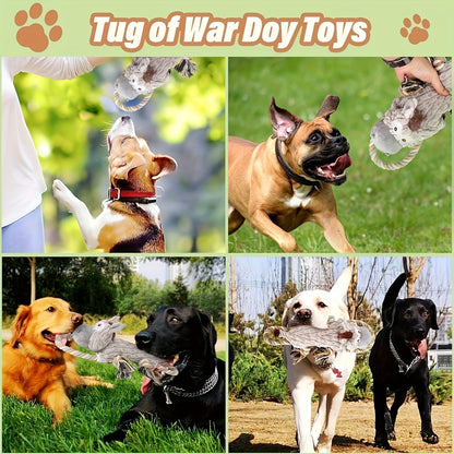 Dog Chew Toy Donkey Plush Squeaky Stretch Toy for Dogs - Durable Soft Stuffed Animal Chew Toy for Small Medium Large Dogs, Textured Spike Design, No Batteries Needed
