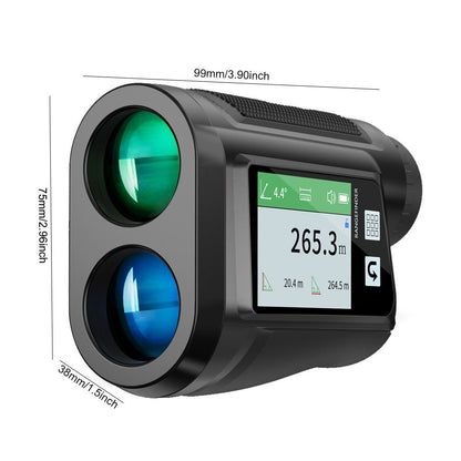 Laser Rangefinder 1000 Yard with Slope Compensation & Vibration Lock – USB Rechargeable Golf Rangefinder with Side Display Voice Broadcast 9 Modes M/Yard/Ft for Golf Hunting Disc Golf Outdoor Measurement